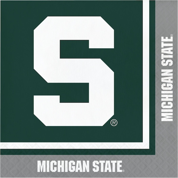 Ncaa 6.5" Michigan State University Napkins PK240, 240PK 664716 - main